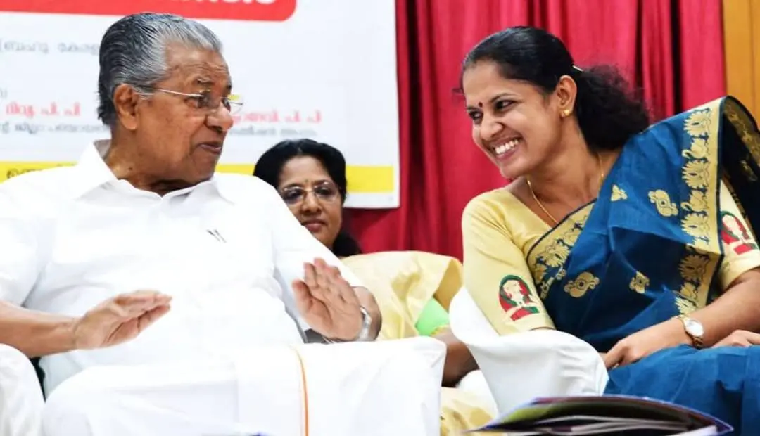 പിണറായി വിജയൻ, പി.പി. ദിവ്യ | Photo: Facebook:P P Divya