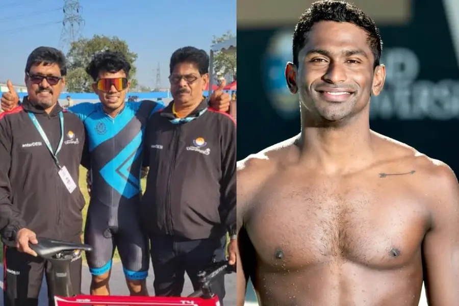 സ്ക്രാച്ച് റേസില് വെള്ളിയുമായി അദ്വൈത്, നാലാം മെഡല് നീന്തിയെടുത്ത് സജന്; ഫുട്ബോളില് സെമിയില്