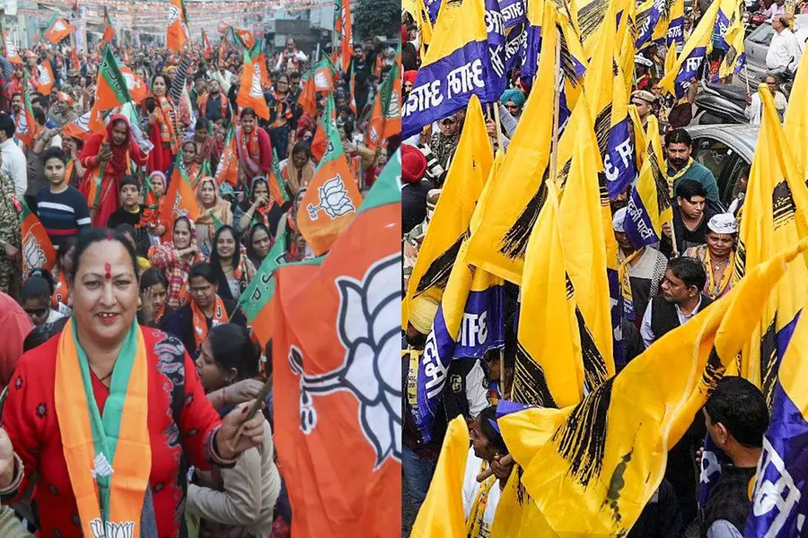 എക്സിറ്റ്പോളുകൾ സ്വാഗതംചെയ്ത് BJP; തള്ളിപ്പറഞ്ഞ് AAP; ആർക്കും ഭൂരിപക്ഷം ലഭിക്കില്ലെന്ന് കോൺഗ്രസ്