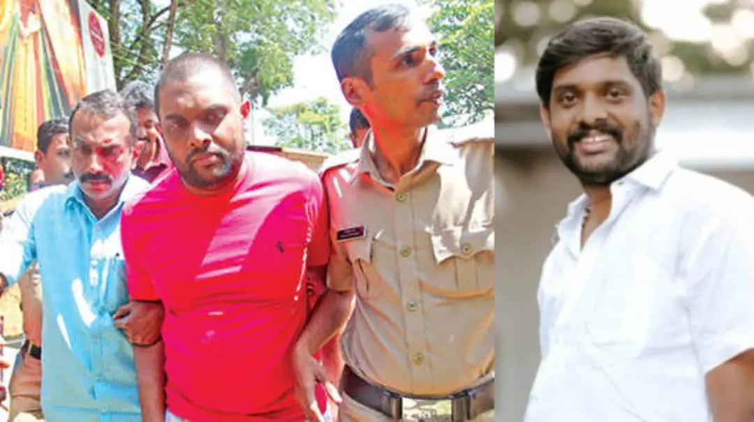 അനന്തു കൃഷ്ണനെ, മുട്ടം ശങ്കരപ്പിള്ളിയിൽ വാങ്ങിയ ഭൂമിയിൽ മൂവാറ്റുപുഴ പോലീസ് തെളിവെടുപ്പിനായി എത്തിച്ചപ്പോൾ