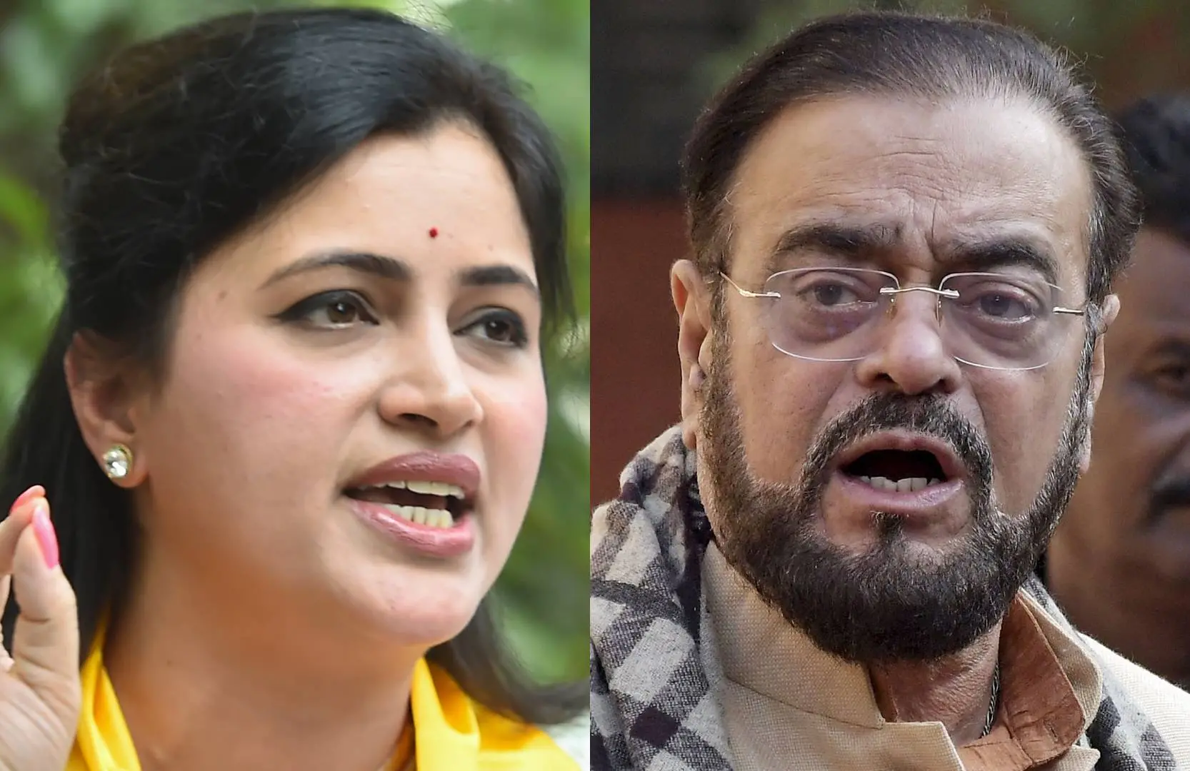 നവ്‌നീത് റാണ, അബു ആസ്മി | Photo: PTI
