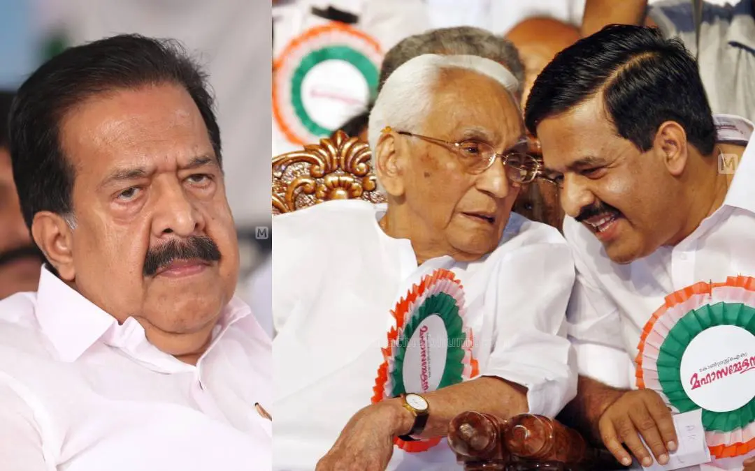 രമേശ് ചെന്നിത്തല, കെ. കരുണാകരനോടൊപ്പം | ഫയല് ചിത്രം: ബിജു വര്ഗീസ്, ടി.കെ. പ്രദീപ് കുമാര്/മാതൃഭൂമി
.