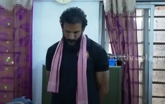 പിടിയിലായ രാഘവേന്ദ്ര പ്രഭാകര് | Screengrab: Mathrubhumi News