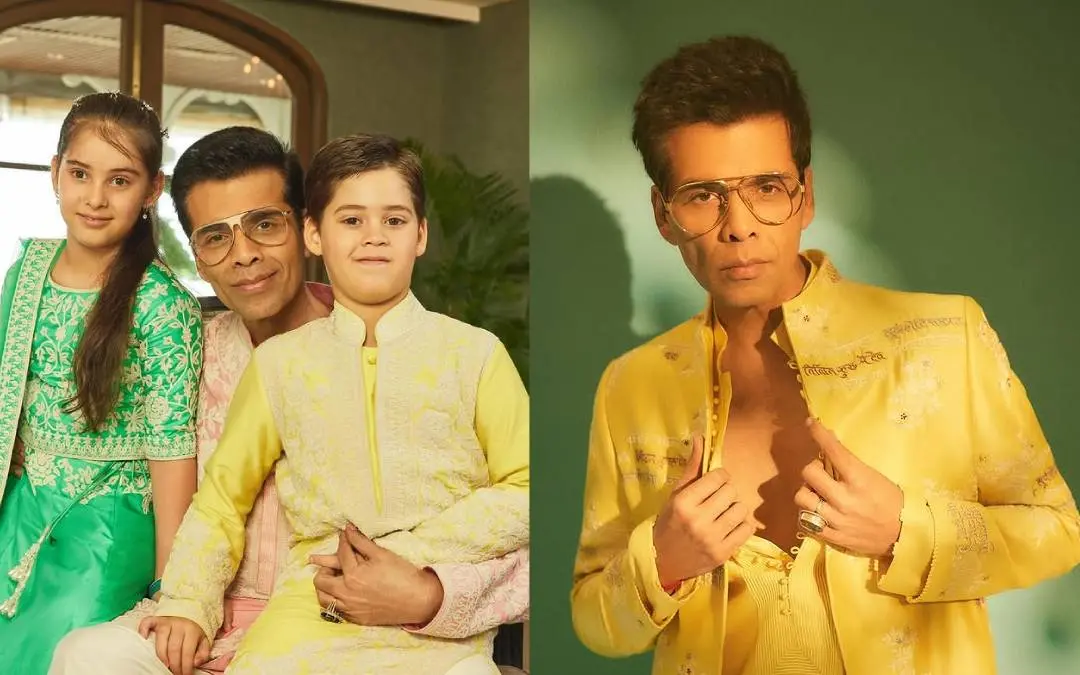 മക്കള്‍ക്കൊപ്പം കരണ്‍ ജോഹര്‍ | Photo: KaranJohar/Instagram