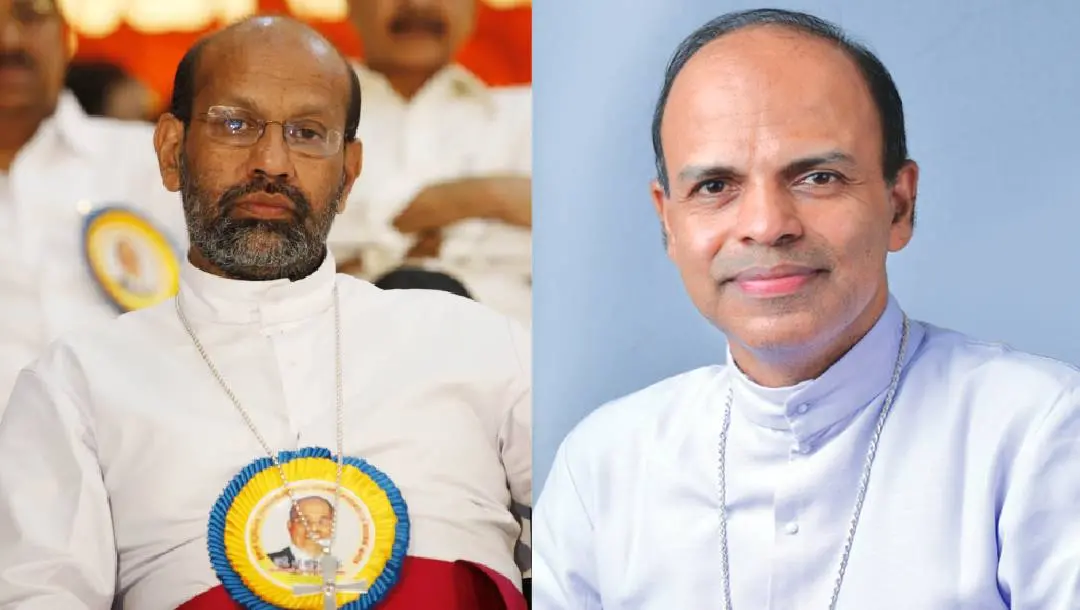 താമരശ്ശേരി ബിഷപ്പ് മാര് റെമീജിയോസ് ഇഞ്ചനാനിയില്, കാണിരപ്പള്ളി ബിഷപ്പ് മാര് ജോസ് പുളിക്കല് | ഫോട്ടോ: മാതൃഭൂമി