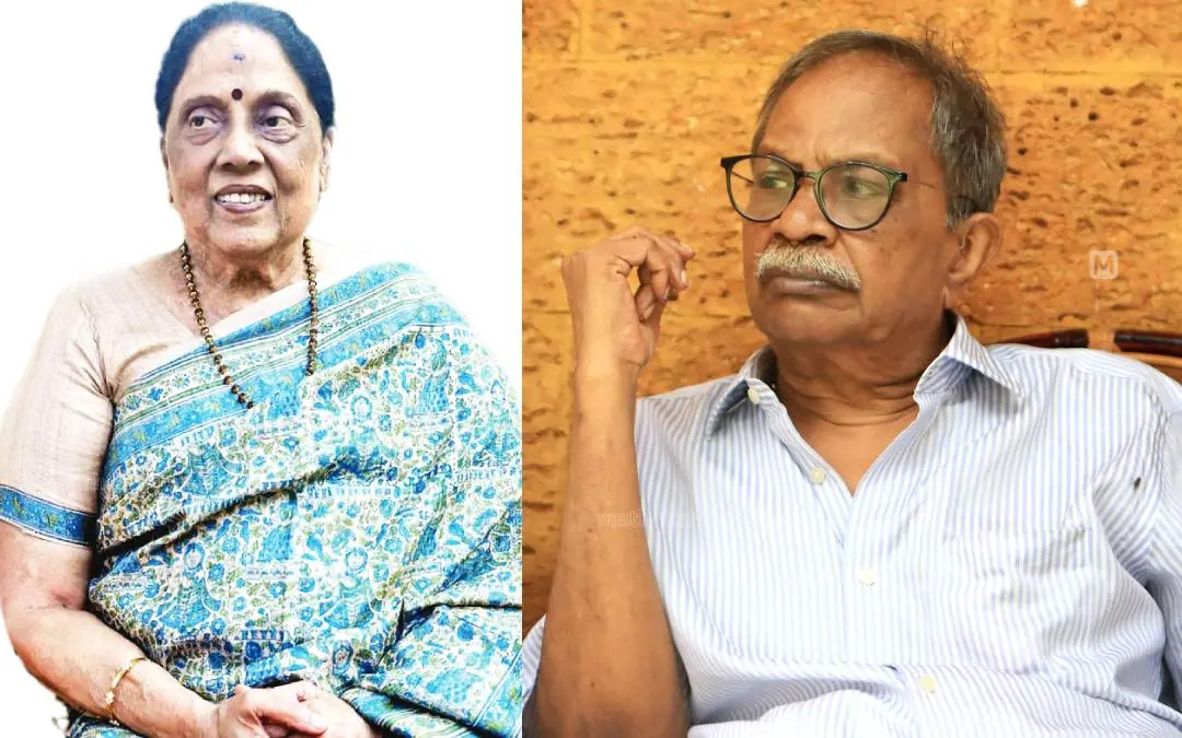 തമിഴ് എഴുത്തുകാരി ശിവശങ്കരി, എം.ടി. വാസുദേവന്‍ നായര്‍ | ഫോട്ടോ: മാതൃഭൂമി