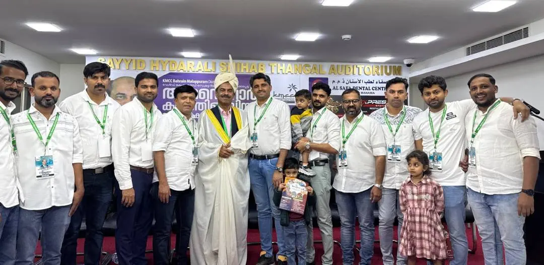 വേള്ഡ് കെഎംസിസി സെക്രട്ടറി അസൈനാര് കളത്തിങ്ങലിനു നല്കിയ സ്വീകരണം