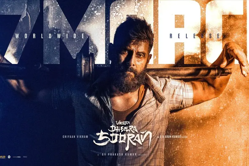 വിക്രം, എസ്.ജെ. സൂര്യ, ഒപ്പം സൂരാജ് വെഞ്ഞാറമൂടും; 'വീര ധീര ശൂരന്' മാര്ച്ച് 27-ന് തീയേറ്ററില്