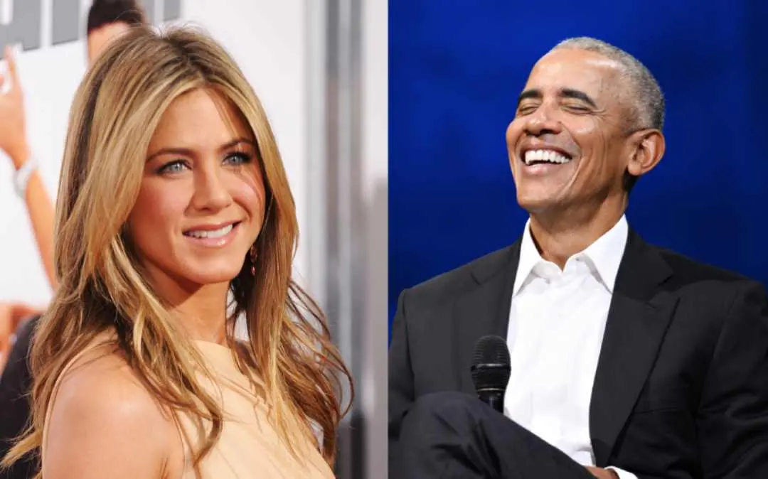 Jennifer Aniston and Barack Obama | Photo:  Stephen Lovekin/Getty Images/AFP and  Philip Davali/Ritzau Scanpix via AP