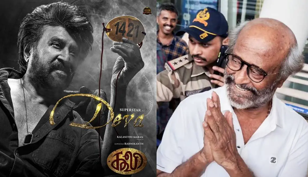 ചിത്രത്തിന്റെ പോസ്റ്റർ, രജിനികാന്ത് | Photo:FacebookSun Pictures, ANI