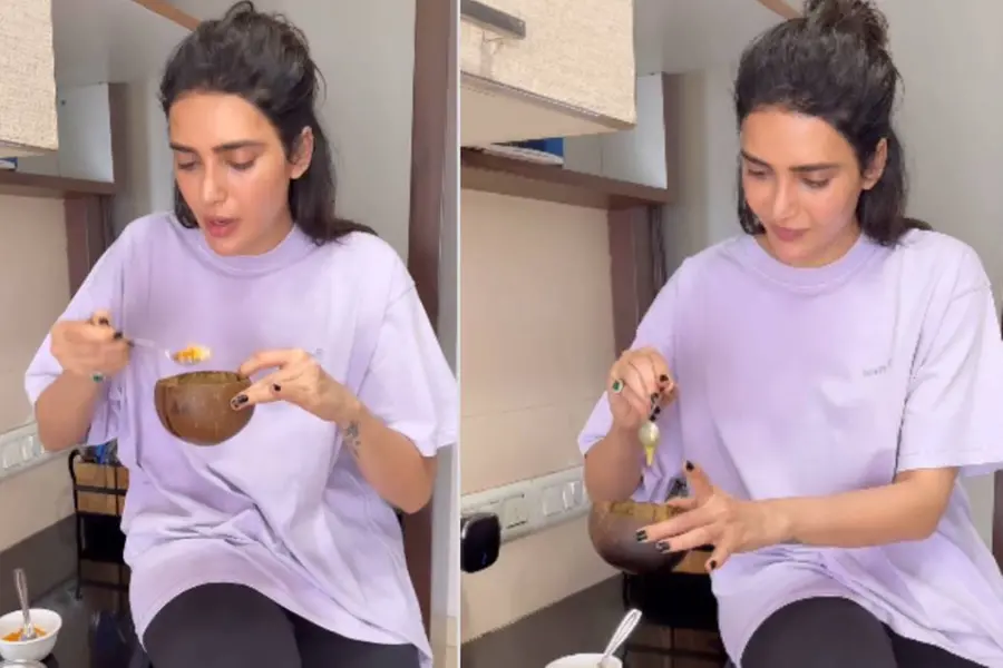 'യമ്മീ... നിങ്ങളും പരീക്ഷിക്കൂ'... ചിരട്ടയിൽ ഇഡ്ഡലി തയാറാക്കി കരിഷ്മ തന്ന
