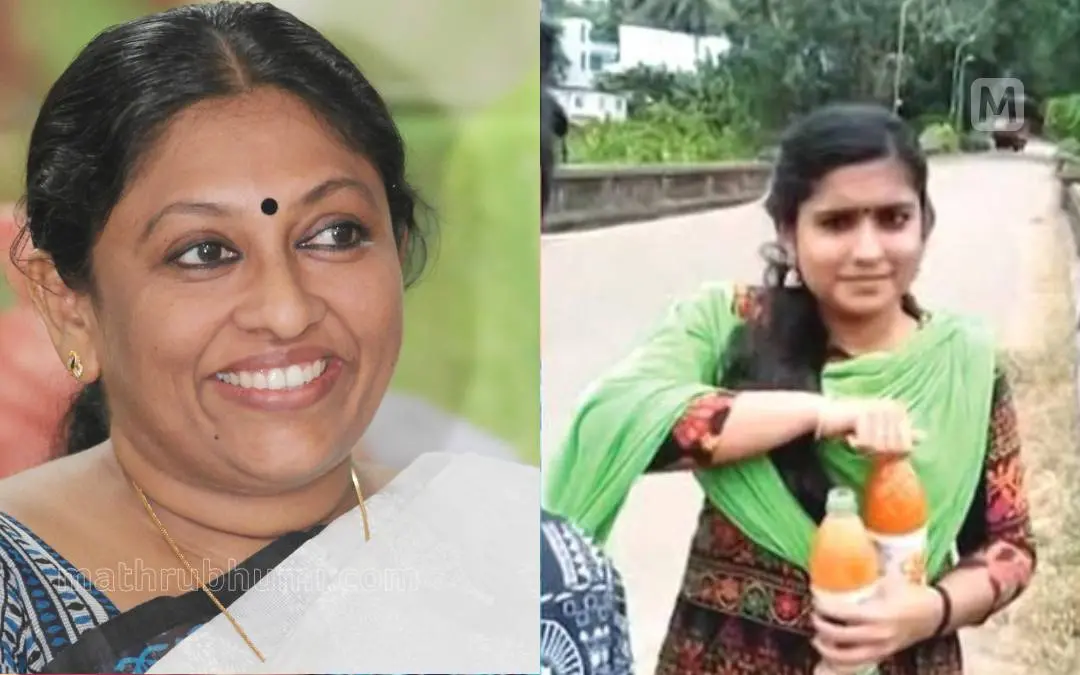 കെ.ആർ.മീര, ഷാരോൺ വധക്കേസ് പ്രതി ഗ്രീഷ്മ | Photo: Mathrubhumi
