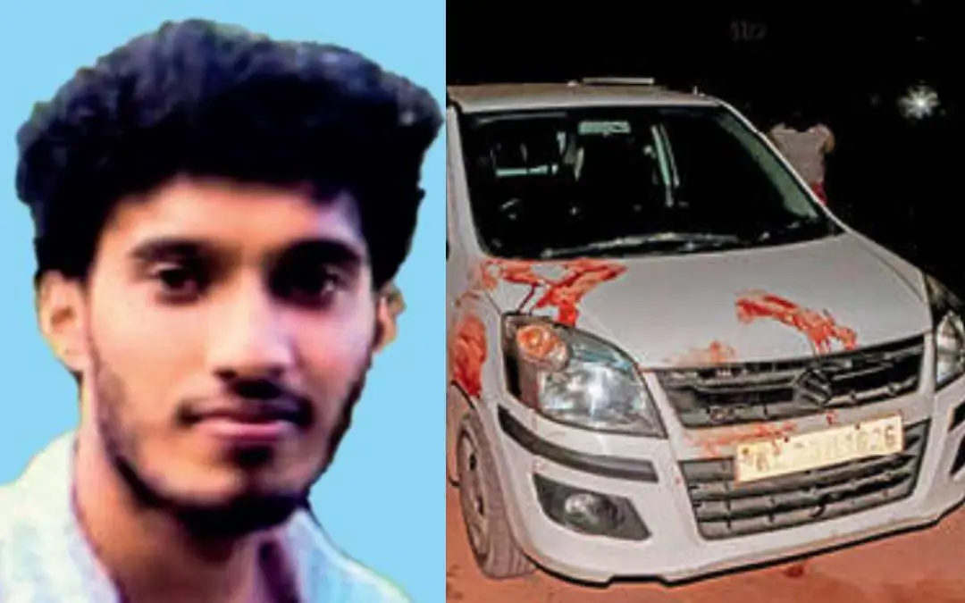 തേജസ് രാജ്, ചോരപ്പാടുകളോടെ ചെമ്മാൻമുക്കിൽ ഉപേക്ഷിച്ചനിലയിൽ കണ്ട, പ്രതി സഞ്ചരിച്ച കാർ
