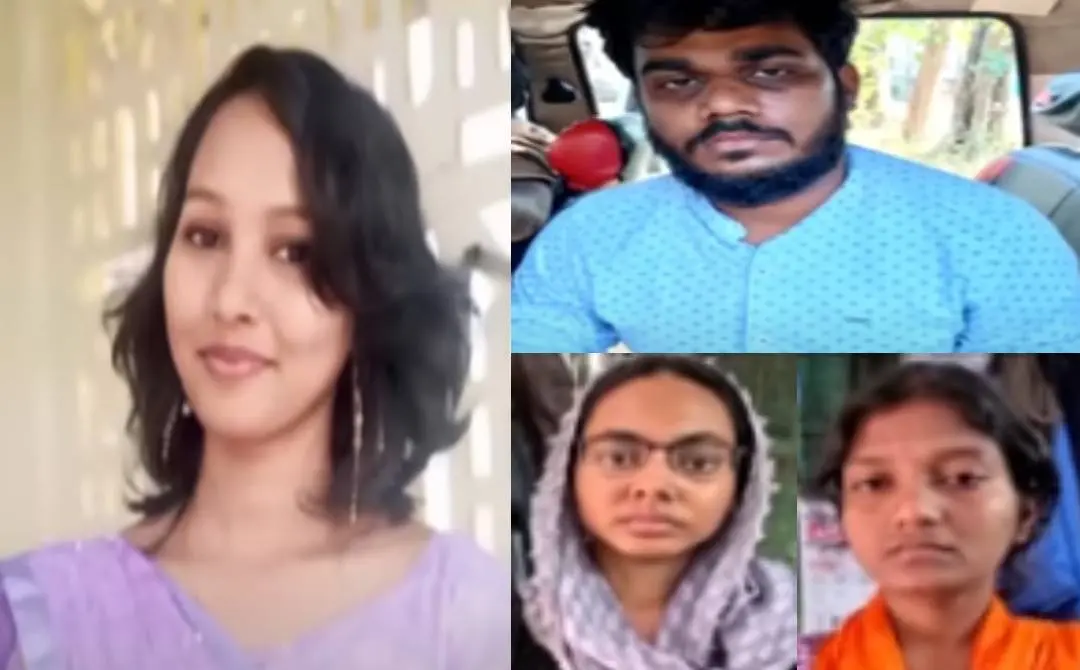 കൊല്ലപ്പെട്ട ലോകനായകി(ഇടത്ത്) പ്രതികളായ മുഹമ്മദ് ഹഫീസ്, താവിയ സുല്ത്താന, മോനിഷ(വലത്ത്) | Screengrab Courtesy: Youtube.com/Thanthi Tv