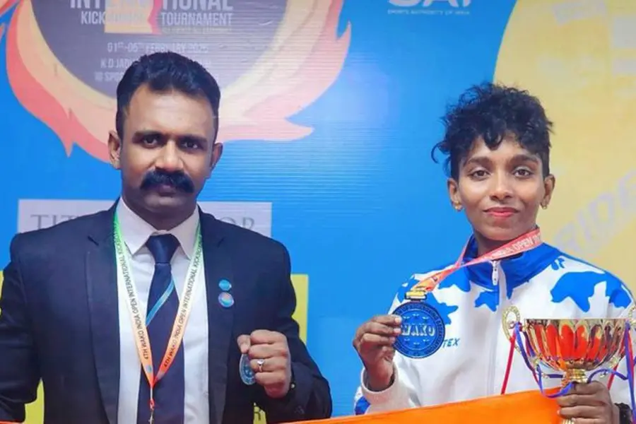 കിക്ക് ബോക്സിങ് ചാമ്പ്യന്ഷിപ്പില് വെങ്കലമെഡല് നേടി മലയാളി താരം സഞ്ജു എം.എസ്