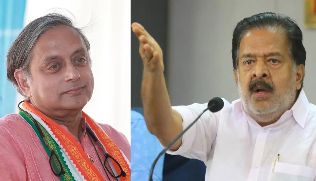 ശശി തരൂര്, രമേശ് ചെന്നിത്തല | ഫോട്ടോ: മാതൃഭൂമി