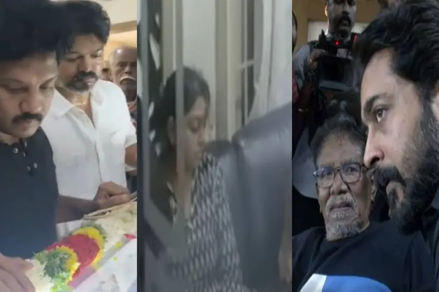 കരഞ്ഞുതളര്‍ന്ന് ഭാരതിരാജയും നന്ദനയും, ആശ്വസിപ്പിച്ച് താരങ്ങള്‍; മനോജ് ഭാരതിരാജയ്ക്ക് അന്ത്യാഞ്ജലി