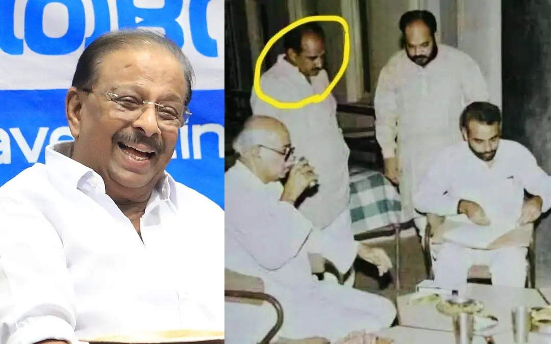 കെ. സുധാകരന്, സുധാകരന് പോസ്റ്റിനൊപ്പം പങ്കുവെച്ച ഫോട്ടോ | ഫോട്ടോ: മാതൃഭൂമി, ഫെയ്സ്ബുക്ക്/ കെ. സുധാകരന്