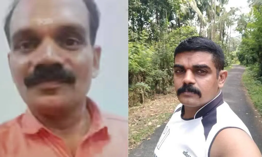 കൊല്ലപ്പെട്ട രാധാകൃഷ്ണൻ, പ്രതി സന്തോഷ്