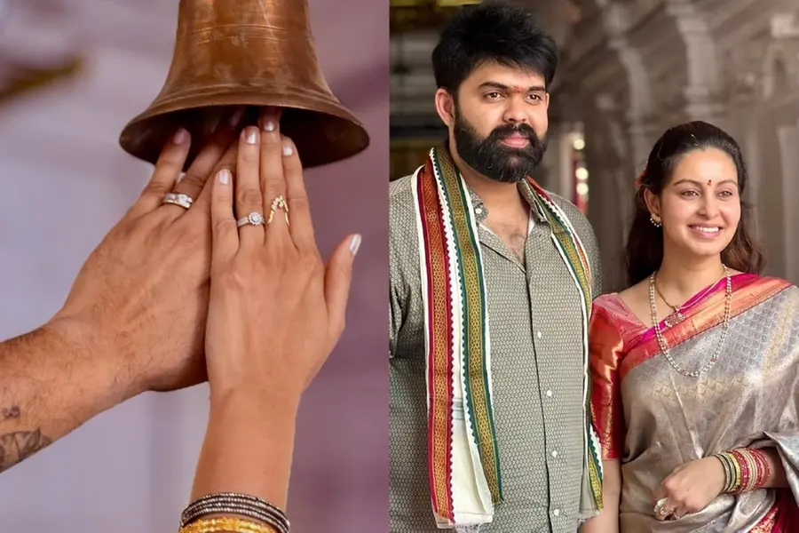ബാല്യകാലസുഹൃത്ത് ഇനി ജീവിതപങ്കാളി, പ്രതിശ്രുത വരനൊപ്പമുള്ള ചിത്രം പങ്കുവെച്ച് അഭിനയ