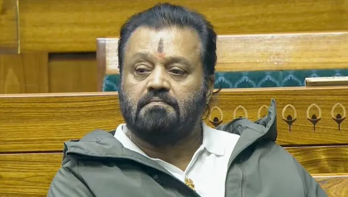 സുരേഷ് ഗോപി പാർലമെന്റിൽ | Photo: PTI
