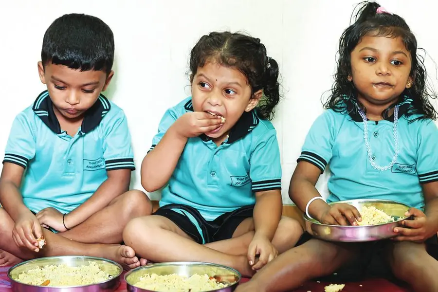 അങ്കണവാടിക്കൂട്ടുകാരേ, ഇവിടെയുണ്ട് ‘ബിർണാണീം’ ഫ്രൈഡ് റൈസും