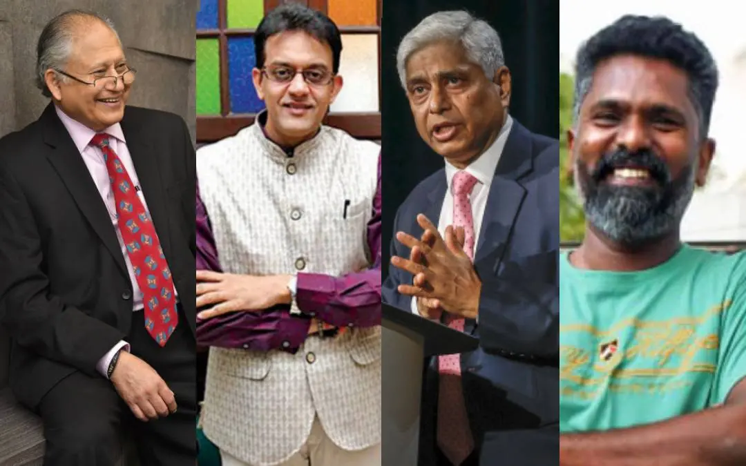 ശിവ് ഖേര, വിക്രം സമ്പത്ത്, വികാസ് സ്വരൂപ്. സി. പ്രേംകുമാർ