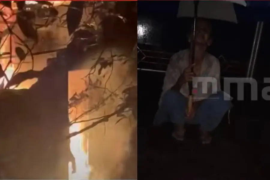 മാനസിക വെല്ലുവിളി നേരിടുന്ന യുവാവ് വീടിന് തീയിട്ടു; പെരുവഴിയിലായി അമ്മ