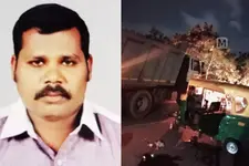 വലിയതുറയില്‍ ടിപ്പര്‍ ലോറിയിടിച്ച് ഓട്ടോഡ്രൈവര്‍ക്ക് ദാരുണാന്ത്യം