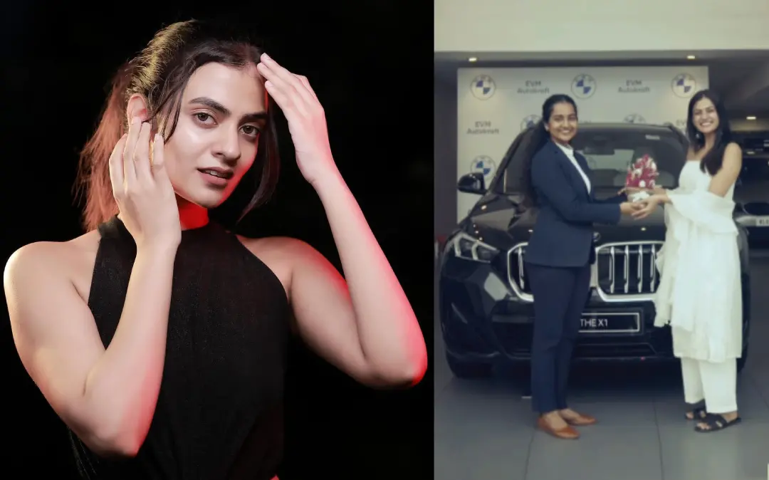 ചൈതന്യ പ്രകാശ്, തന്റെ പുതിയ ബിഎംഡബ്ല്യു എക്സ് 1-നൊപ്പം ചൈതന്യ | Photos: instagram.com/chaithania_prakash_