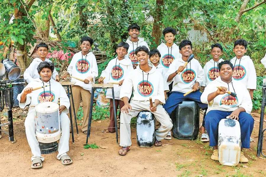 പൊട്ടിയ ബക്കറ്റിലും കന്നാസിലും കൊട്ടിക്കയറിയ ഡബ്ബ ബീറ്റ്; 'വൃത്തി' വേദിയിലും താരമായി കുട്ടിക്കൂട്ടം
