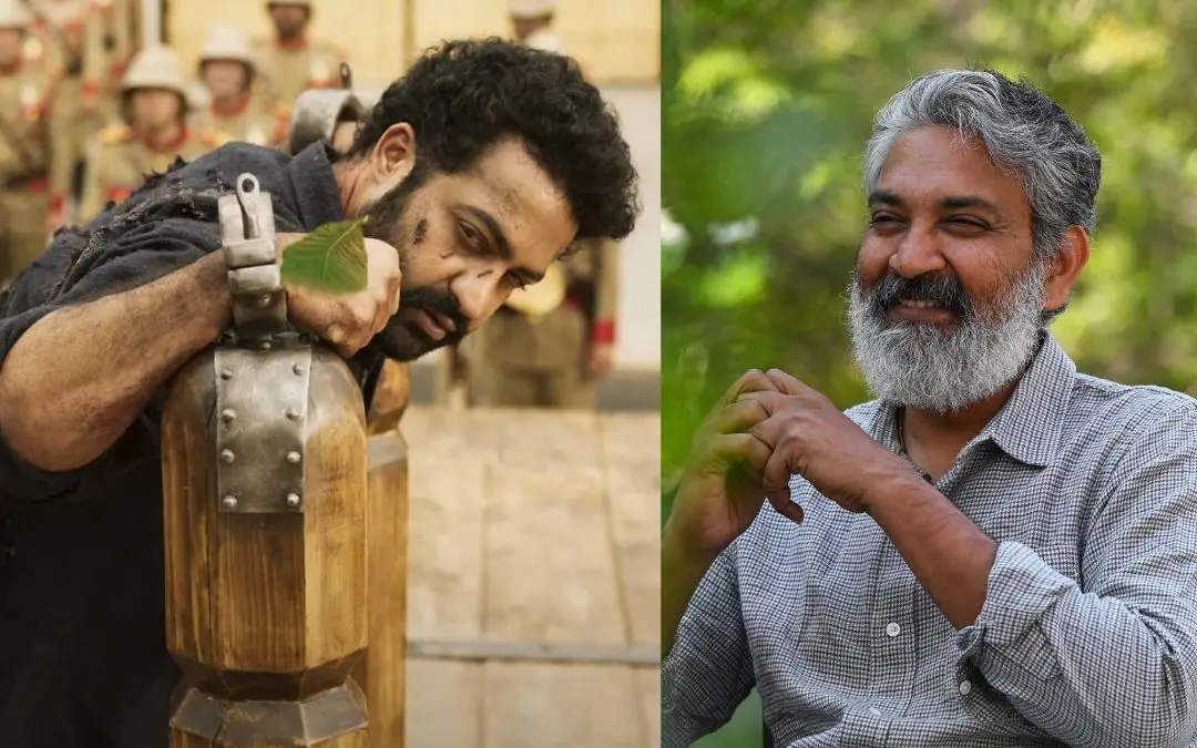 കൊമുരം ഭീമുഡോ എന്ന ഗാനരംഗത്തുനിന്ന്, സംവിധായകൻ എസ്.എസ്. രാജമൗലി | സ്ക്രീൻഗ്രാബ്, AFP