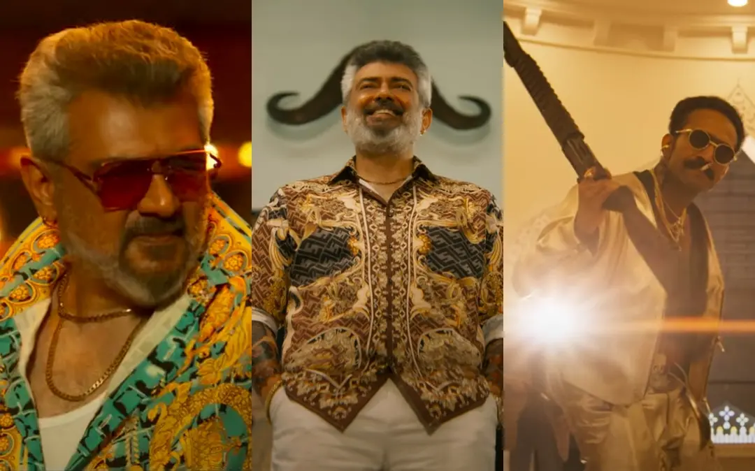 അജിത്ത് കുമാർ ഷൈൻ ടോം ചാക്കോ എന്നിവർ 'ഗുഡ് ബാഡ് അഗ്ലി' ട്രെയിലറിൽ
