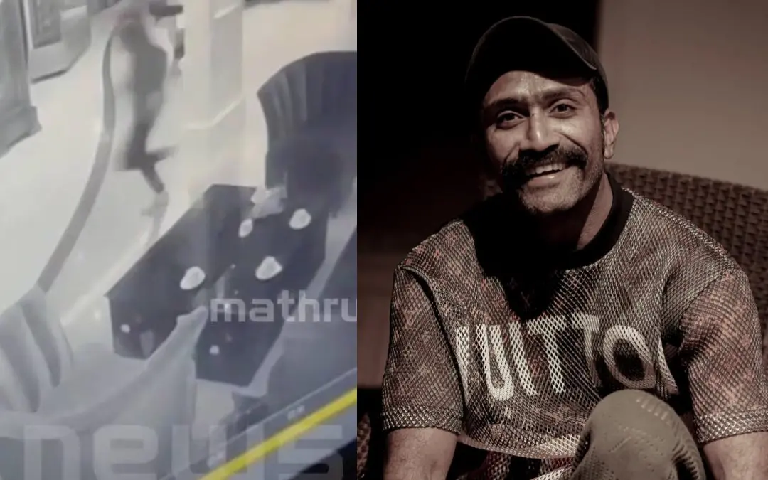 സിസിടിവി ദൃശ്യം, ഷൈന് ടോം ചാക്കോ | Photo: Screen grab/ Mathrubhumi News, Instagram/ Shine Tom Chacko