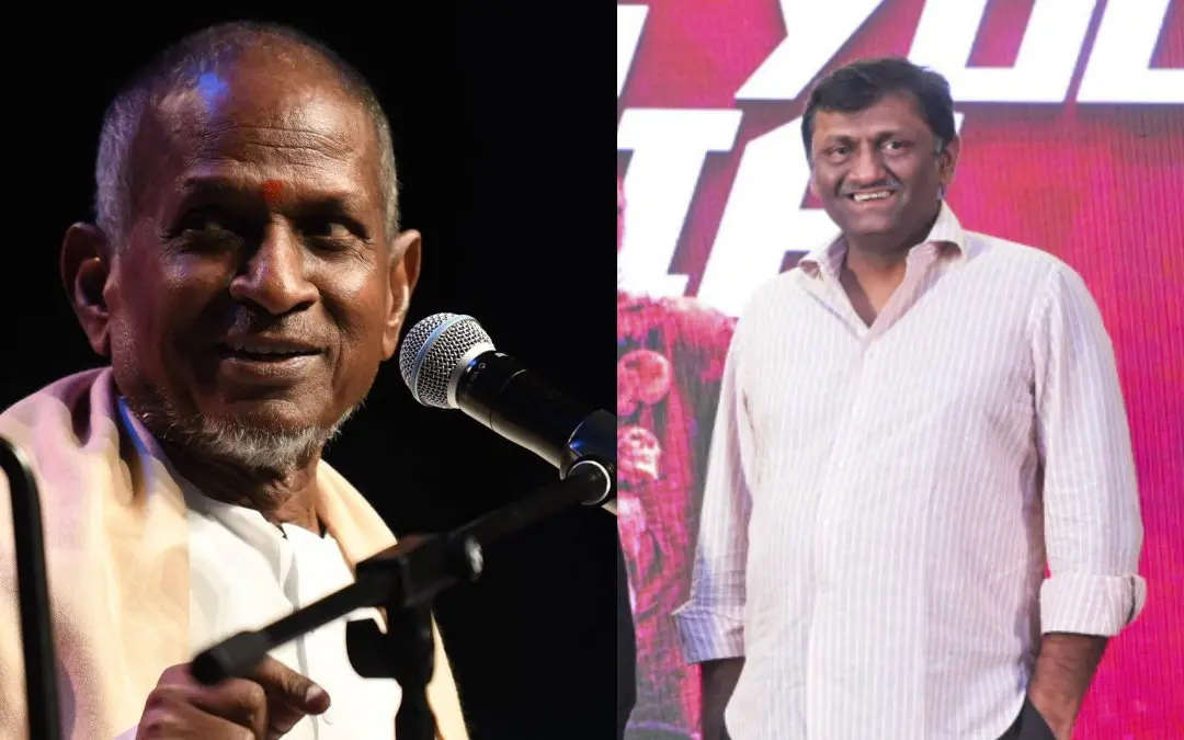 ഇളയരാജ, വൈ. രവിശങ്കര് | Photo: Facebook/ Ilaiyaraaja, PTI