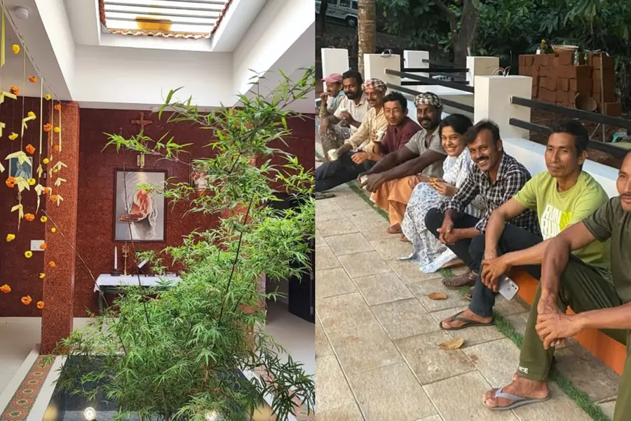 മാതാപിതാക്കൾക്കായി പുതിയ വീടൊരുക്കി അർച്ചന കവി; നിർമാണ തൊഴിലാളികൾക്കൊപ്പം സന്തോഷം പങ്കുവെച്ച് താരം