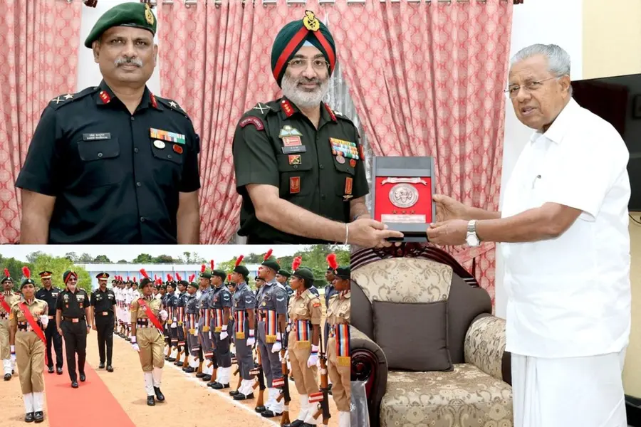 എന്സിസി മേധാവി തലസ്ഥാനത്ത്; മുഖ്യമന്ത്രിയുമായി കൂടിക്കാഴ്ച നടത്തി, കേഡറ്റുകളുമായി സംവദിച്ചു