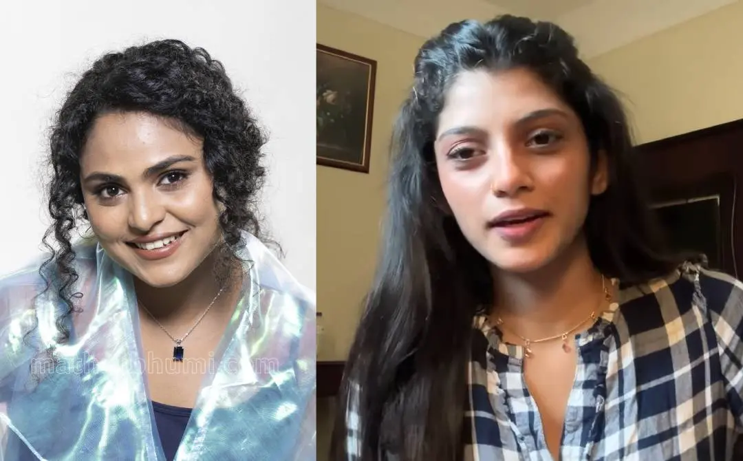 വിൻ സി, ശ്രുതി രജനികാന്ത് | ഫോട്ടോ: എൻ.എം പ്രദീപ് \ മാതൃഭൂമി, സ്ക്രീൻഗ്രാബ്
