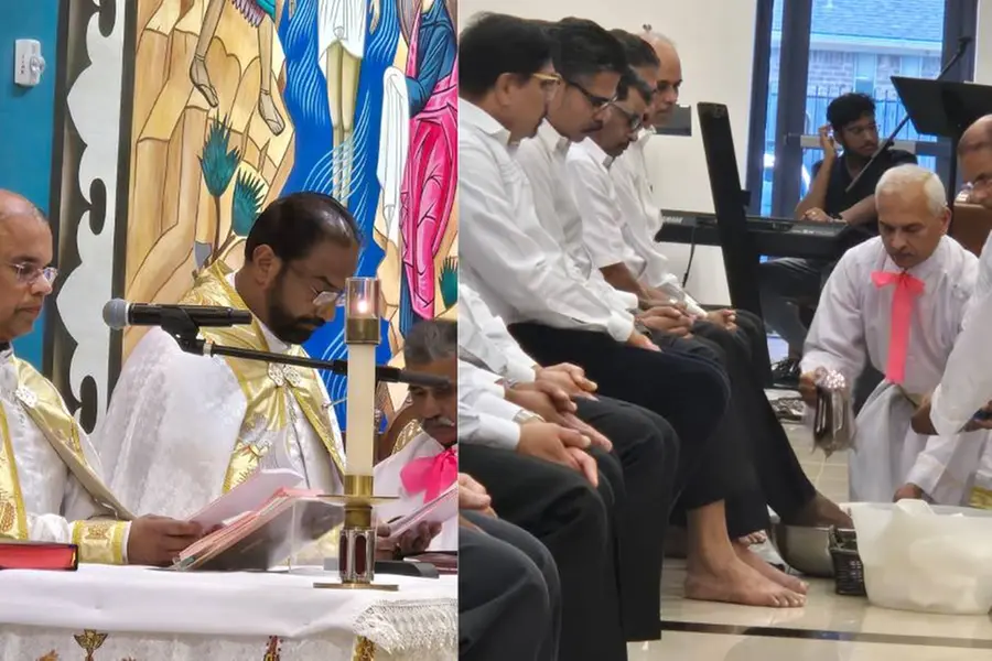 ഗാര്ലന്റ് സെന്റ് തോമസ് സീറോ മലബാര് കത്തോലിക്ക ചര്ച്ച് പെസഹ ആചരിച്ചു