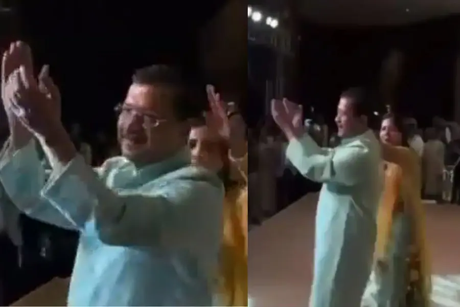 പുഷ്പ 2 പാട്ടിന് നൃത്തം ചെയ്ത് അരവിന്ദ് കെജ്‌രിവാളും ഭാര്യയും; വൈറൽ ഡാൻസ് മകളുടെ വിവാഹനിശ്ചയത്തിന്