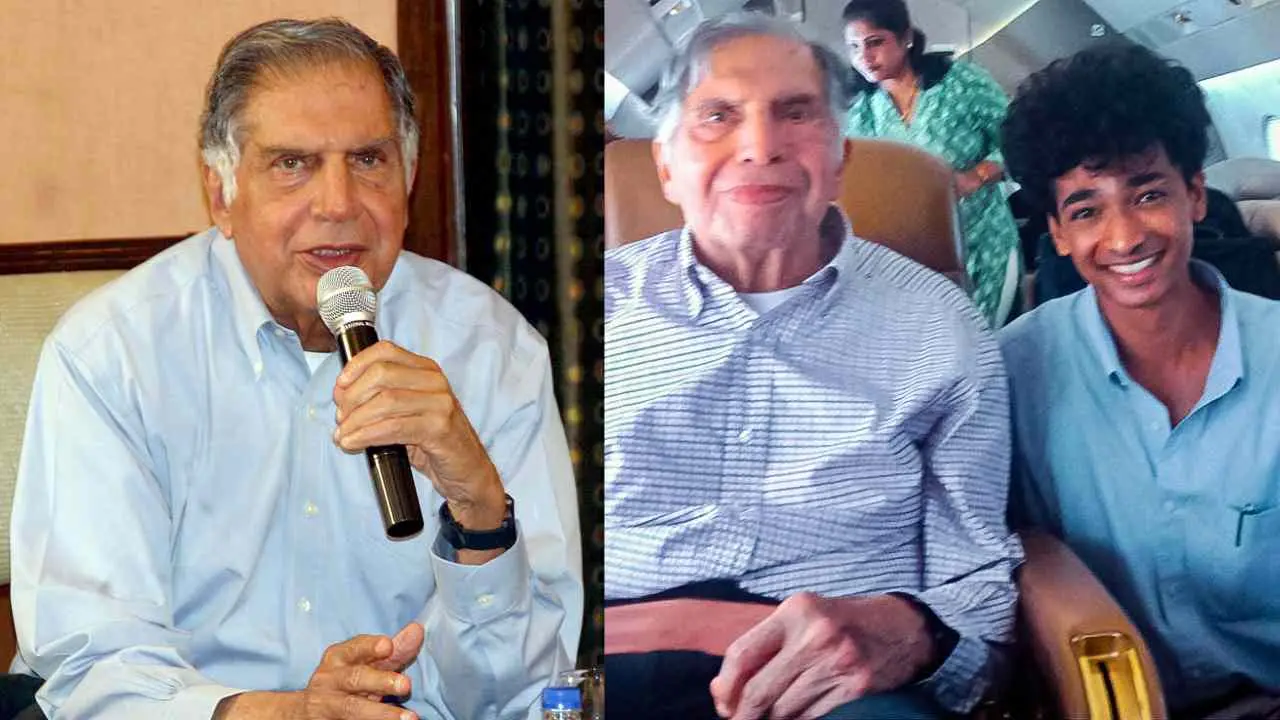 രത്തന് ടാറ്റ, രത്തന് ടാറ്റയും ശന്തനു നായിഡുവും | Photo - PTI, ANI