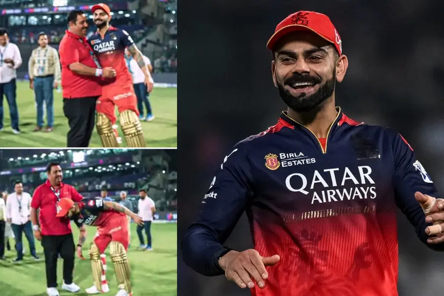 ഡല്ഹിക്കെതിരേ അര്ധ സെഞ്ചുറി; പിന്നാലെ ബാല്യകാല പരിശീലകന്റെ കാല്തൊട്ടു വണങ്ങി വിരാട് കോലി