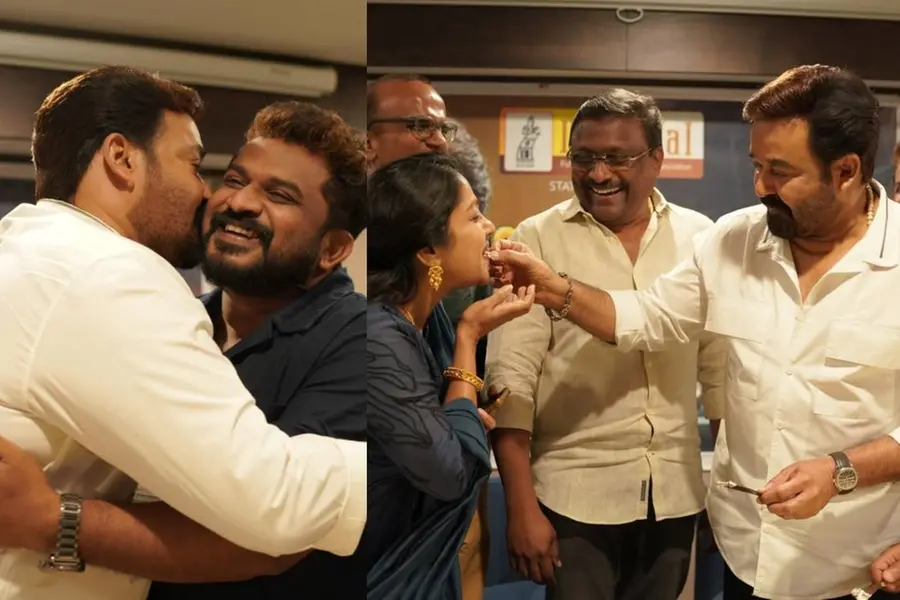 'ചാക്കോ മാഷിന്റെ മോള്ക്ക്' സ്പെഷ്യല് മധുരം, തരുണിന് സ്നേഹചുംബനം;'തുടരും' വിജയം ആഘോഷിച്ച് മോഹൻലാൽ