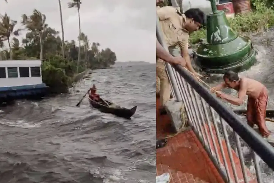 Video | ശക്തമായ കാറ്റും കോളും; കായലില് അകപ്പെട്ട മത്സ്യത്തൊഴിലാളിയെ രക്ഷപ്പെടുത്തി