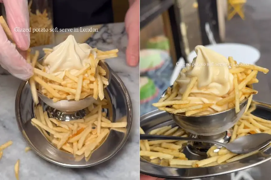 ഐസ്ക്രീമിനൊപ്പം വിചിത്രമായ കോമ്പിനേഷൻ, പരീക്ഷിക്കാൻ കൊതിയാകുന്നുവെന്ന് ഐസ്ക്രീം പ്രേമികൾ
