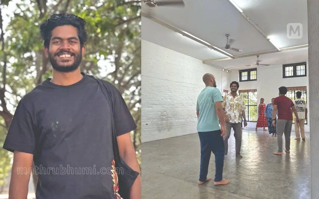 അജിത് ലാല് ശിവലാല്, കലൂരിലെ സ്റ്റുഡിയോയില് അഭിനയപരിശീലനത്തിനിടയില് അജിത് | Photo: Special Arrangement