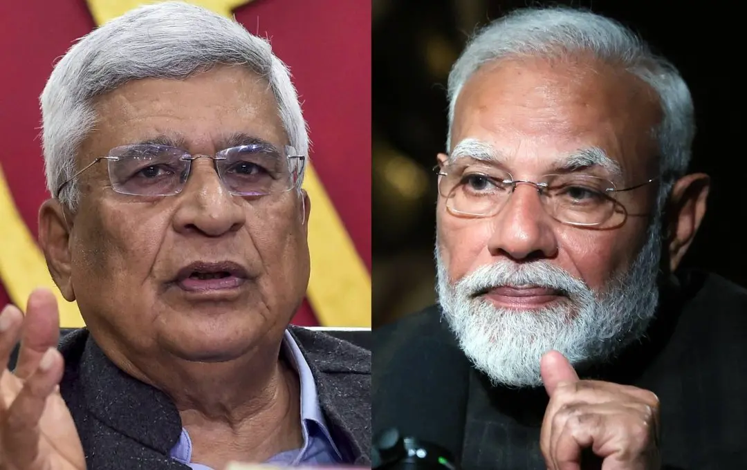 പ്രകാശ് കാരാട്ട്, നരേന്ദ്ര മോദി | Photo: PTI, ANI