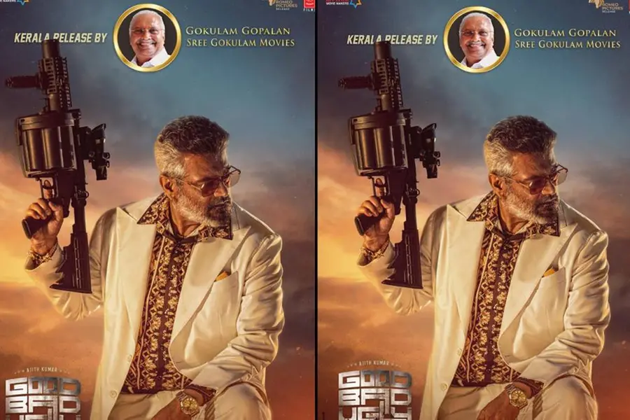 അജിത്തിന്റെയും തൃഷയുടെയും ‘ഗുഡ് ബാഡ് അഗ്ലി’ കേരളത്തിലെത്തിക്കുന്നത് ശ്രീ ഗോകുലം മൂവീസ്