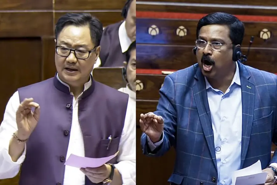 വഖഫ് ബിൽ രാജ്യസഭയിൽ: മുനമ്പം ഉന്നയിച്ച് കിരൺ റിജിജു; ലക്ഷ്യം ഭിന്നിപ്പിക്കലെന്ന് കോണ്ഗ്രസ്