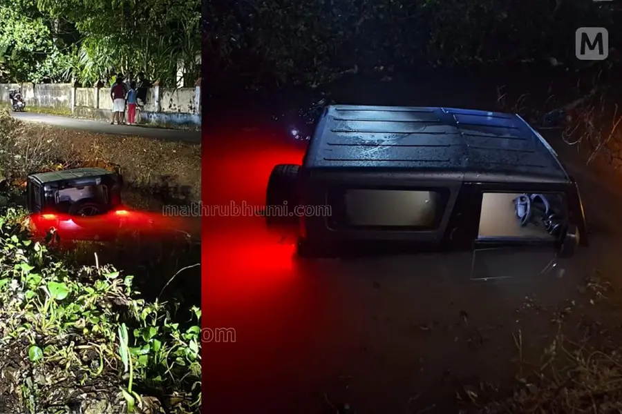 ഗൂഗിൾ മാപ്പ് വഴി തെറ്റിച്ചു; യുവാവ് സഞ്ചരിച്ച ജീപ്പ് തോട്ടിൽ വീണു
